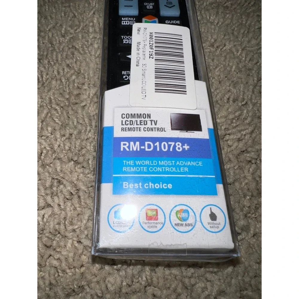 New RM-D1078+ Replacement Remote Control Controller for Samsung 3D Smart LCD LED
